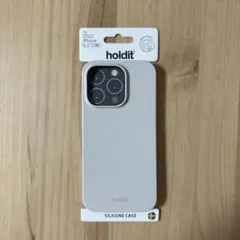 holdit シリコンケース iPhone 14pro ソフトホワイト