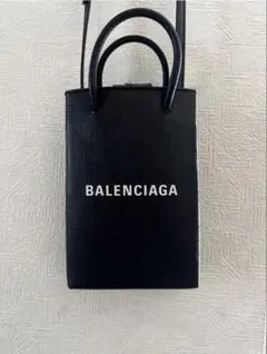 BALENCIAGA フォンショルダーバッグ ブラックのサムネイル