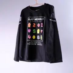 【新品】sue 120 長袖 Tシャツ ロンT 黒 肩メッシュ ダンス グミ