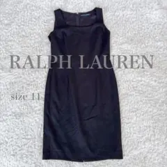 RALPH LAUREN ラルフローレン　ノースリーブワンピース カシミヤ9%