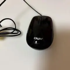 Digio2 有線マウス ブラック 本体