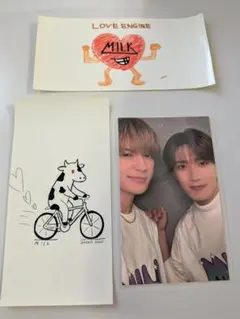 M!LK LOVE ENG!NE佐野勇斗 山中柔太朗フォトカードステッカー付き