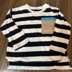 branshes ストライプ 長袖カットソー 100cm