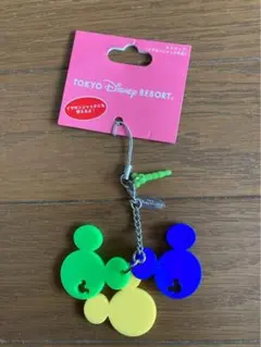 東京ディズニーリゾート ミッキーマウス ストラップ イヤホンジャック付き