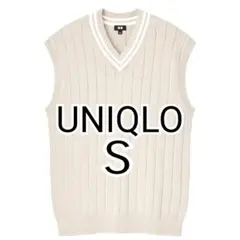 UNIQLO ウォッシャブルオーバーサイズ Vネック ベスト Sのサムネイル