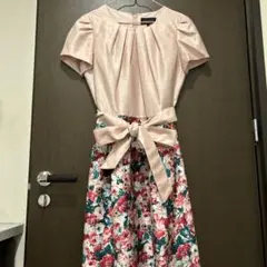 TALBOTS フラワープリント 半袖ワンピース 4