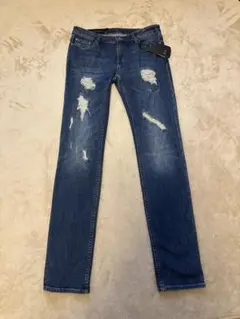 AIX ARMANI EXCHANGE grey fade slim denim - メルカリ