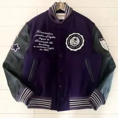 希少✨入手困難 マックレガー スタジャン レザー 切替 刺繍 90s L