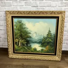 絵画 油絵 永田金吾 穂高連峰 - メルカリ