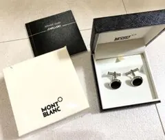 新品未使用MONT BLANC ブラックカフリンクスのサムネイル