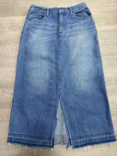 デニムスリットロングスカート