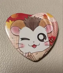 ● とっとこハム太郎　とんがりくん　ハート缶バッジ　京まふ　ハムタウンショップ