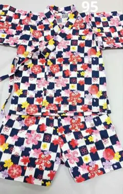 花柄甚平 95cm