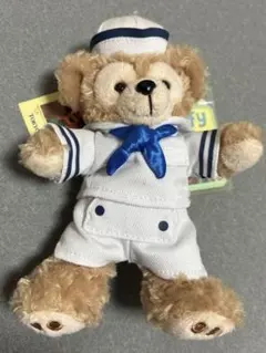 【新品タグ付】ダッフィー セーラー服 ぬいぐるみバッジ