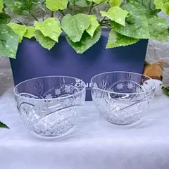 ポロニア　クリスタルガラス製ボウル 花弁型 カットガラス 約30cm ポロニア クリスタルガラス製ボウル 花弁型 カットガラス 約30cm
