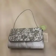 未使用タグ付き　NOCTILUKA シルバー 刺繍 パーティーバッグ　ノクチルカ