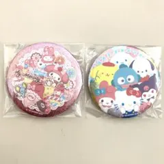 サンリオキャラクターズ　キラキラBIG缶バッジ　マイメロディ　オール