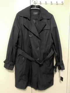 【新品】ブラック ダブルブレスト トレンチコート