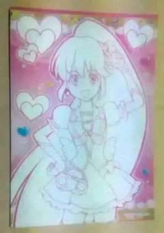 ハピネスチャージ　キミとアイドルプリキュアぬりえセット