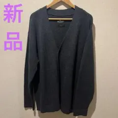 新品　未利用 Hollister ダークグレー ブルーカーディガン Lサイズ