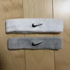 Nike ヘッドバンド 2個セット ホワイト グレー