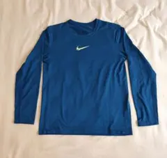 NIKE ナイキ ドライフィット ロンT 長袖 L ネイビー×イエロー