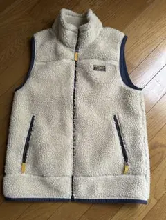 L.L.Bean フリースベスト SM-REG クリーム色