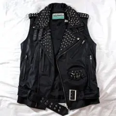 ダ*ム様 00s punk grunge 鋲ジャンベストジャケット v系 フェイのサムネイル