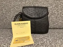 JRA 日本製 オーストリッチ 黒ショルダー バッグ KLEIN KAROOのサムネイル