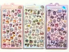 ボンボンドロップシール　オリジナル　3点セット すいーつ　うぃっしゅ　まじょねこ