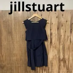 【 3022番】jillstuart ワンピース　ネイビー　ノースリーブ