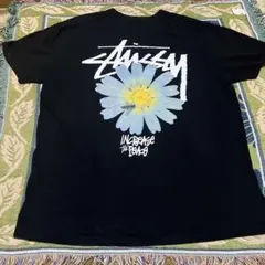 【00s・名作】Stüssy デイジー Tシャツ XL メキシコ製 古着 黒