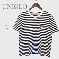 ユニクロ　UTアーカイブ UT アンディ・ウォーホル　ボーダーTシャツ　半袖　L