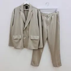 タグ付き G.O.C セットアップ ダブルジャケット スラックス ベージュ L