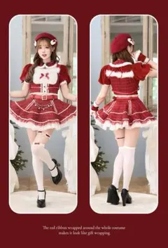 Malymoon ハーネスジャージ メイド 赤 - メルカリ