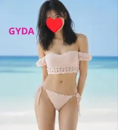 GYDA【ジェイダ】クロシェオフショルピンクセパレート水着のサムネイル