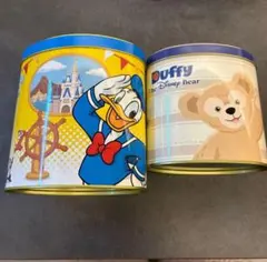 ディズニー ダッフィー ドナルド チョコレート缶 缶 小物入れ