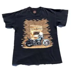 【90s】USA製 Harley-Davidson バイク Tシャツ ブラック