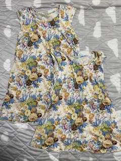 姉妹用お揃いワンピース(110cm&120cm)