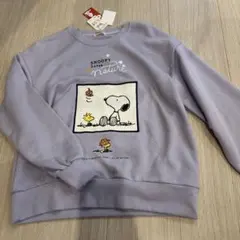 新品　トレーナー　スヌーピー　150cm パープルのサムネイル
