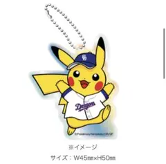 中日ドラゴンズ ポケモン ピカチュウ アクリルキーホルダー