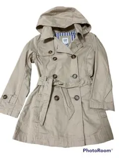 GAP kids トレンチコート ベージュ　フードつき　女の子　S size