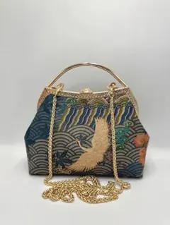 ハンドメイド　貝殻風口金　がま口バッグ　#563