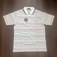 【新品タグ付き】MUNSINGWEAR ポロシャツ マルチボーダー Mサイズのサムネイル