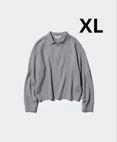 スムースコットンリラックスポロセーター xl