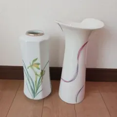 陶器花瓶２個セット