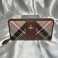 大人気 未使用 Vivienne Westwood 長財布 定番 茶 チェック - メルカリ