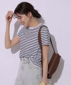 マイストラーダのコンパクトTシャツ ボーダー　半袖のサムネイル