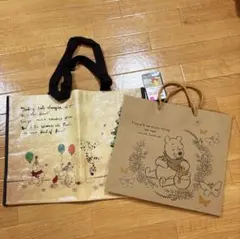 ☆新品タグ付き☆ プーさん　トートバッグ＆ペーパーバッグ