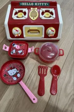 キティちゃん レトロおもちゃ キッチンコンロセット